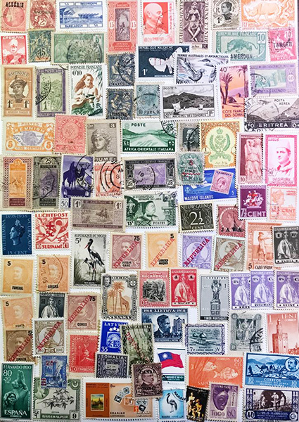 varios II estampillas colección mundial ludwig meier stamps world stamp collection